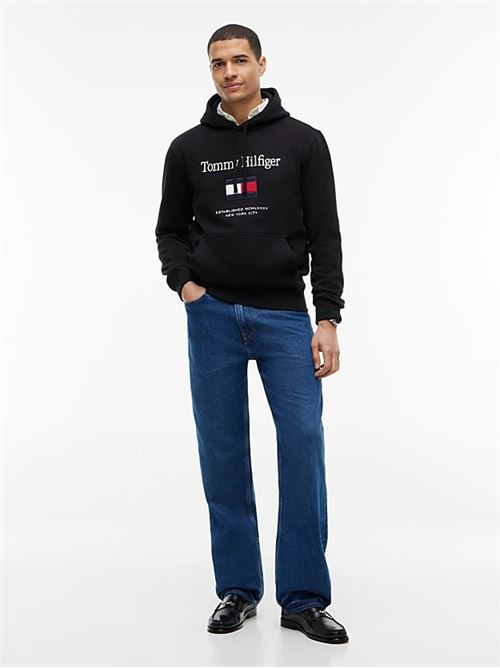 tommy embro flag hoodie TOMMY HILFIGER | MW0MW42735BDS